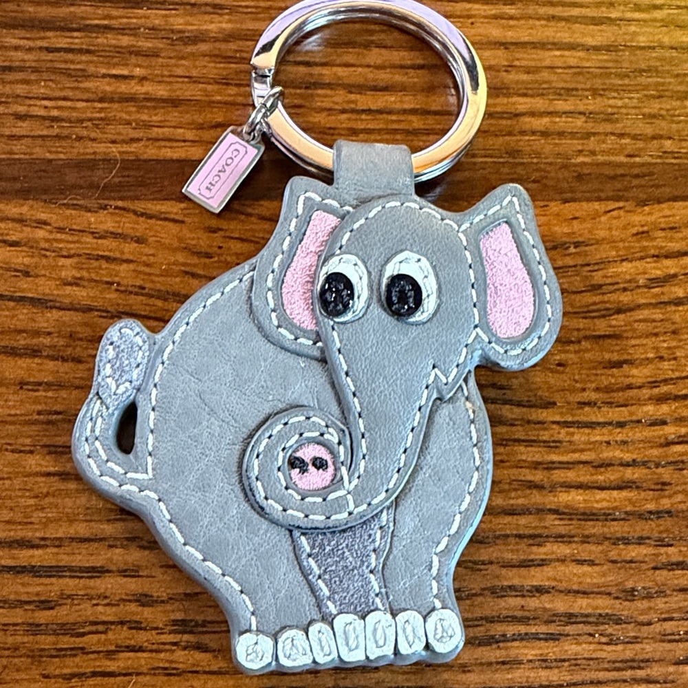 Coach Elephant keychain